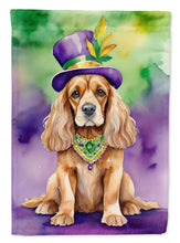 Load image into Gallery viewer, Cocker Spaniel King of Mardi Gras House Flag