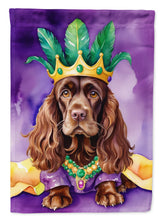 Load image into Gallery viewer, Cocker Spaniel King of Mardi Gras House Flag