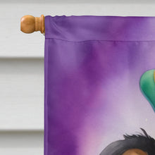 Load image into Gallery viewer, Collie King of Mardi Gras House Flag