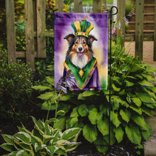 Load image into Gallery viewer, Collie King of Mardi Gras Garden Flag - Vibrant Dog-Themed Yard Decor by Caroline's Treasures