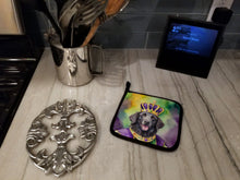 Load image into Gallery viewer, Curly-Coated Retriever King of Mardi Gras Pot Holders - Set of 2 Decorative Kitchen Helpers | Made in the USA