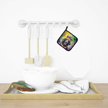 Load image into Gallery viewer, Curly-Coated Retriever King of Mardi Gras Pot Holders - Set of 2 Decorative Kitchen Helpers | Made in the USA