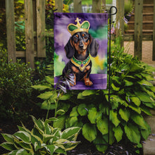 Load image into Gallery viewer, Dachshund King of Mardi Gras Garden Flag - Vibrant Dog-Themed Yard Decor by Caroline's Treasures