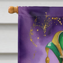 Load image into Gallery viewer, Dalmatian King of Mardi Gras House Flag