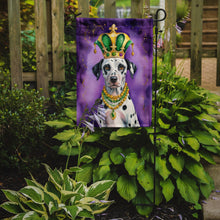 Load image into Gallery viewer, Dalmatian King of Mardi Gras Garden Flag - Vibrant Dog-Themed Yard Decor by Caroline's Treasures