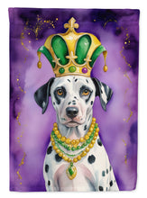 Load image into Gallery viewer, Dalmatian King of Mardi Gras Garden Flag - Vibrant Dog-Themed Yard Decor by Caroline's Treasures