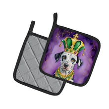 Load image into Gallery viewer, Dalmatian King of Mardi Gras Pot Holders - Set of 2 Decorative Kitchen Helpers | Made in the USA