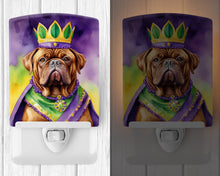 Load image into Gallery viewer, Dogue de Bordeaux King of Mardi Gras Ceramic Night Light