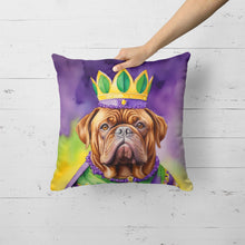 Load image into Gallery viewer, Dogue de Bordeaux King of Mardi Gras Throw Pillow