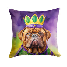 Load image into Gallery viewer, Dogue de Bordeaux King of Mardi Gras Throw Pillow