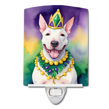 Load image into Gallery viewer, English Bull Terrier King of Mardi Gras Ceramic Night Light