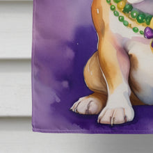 Load image into Gallery viewer, English Bulldog King of Mardi Gras House Flag