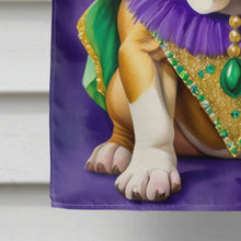 Load image into Gallery viewer, English Bulldog King of Mardi Gras House Flag