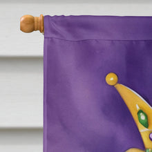 Load image into Gallery viewer, English Bulldog King of Mardi Gras House Flag