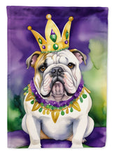 Load image into Gallery viewer, English Bulldog King of Mardi Gras House Flag