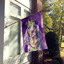 Load image into Gallery viewer, English Setter King of Mardi Gras House Flag