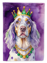 Load image into Gallery viewer, English Setter King of Mardi Gras House Flag