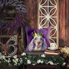 Load image into Gallery viewer, English Setter King of Mardi Gras Throw Pillow - 14x14 Decorative Pillow – Art for Your Home &amp; Patio