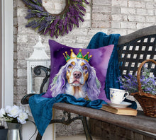 Load image into Gallery viewer, English Setter King of Mardi Gras Throw Pillow