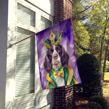 Load image into Gallery viewer, English Springer Spaniel King of Mardi Gras House Flag