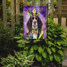 Load image into Gallery viewer, English Springer Spaniel King of Mardi Gras Garden Flag - Vibrant Dog-Themed Yard Decor by Caroline's Treasures