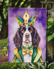 Load image into Gallery viewer, English Springer Spaniel King of Mardi Gras Garden Flag - Vibrant Dog-Themed Yard Decor by Caroline's Treasures