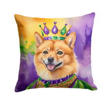Load image into Gallery viewer, Finnish Spitz King of Mardi Gras Throw Pillow