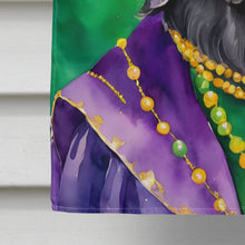 Load image into Gallery viewer, Flat-Coated Retriever King of Mardi Gras House Flag