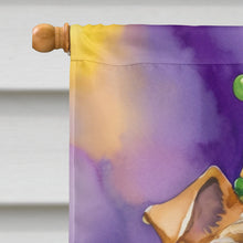 Load image into Gallery viewer, Fox Terrier King of Mardi Gras House Flag