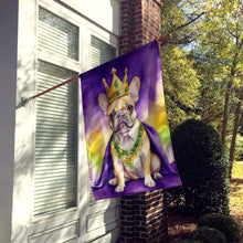 Load image into Gallery viewer, French Bulldog King of Mardi Gras House Flag