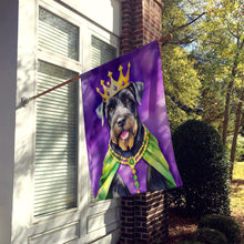 Load image into Gallery viewer, Giant Schnauzer King of Mardi Gras House Flag