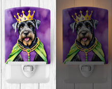 Load image into Gallery viewer, Giant Schnauzer King of Mardi Gras Ceramic Night Light