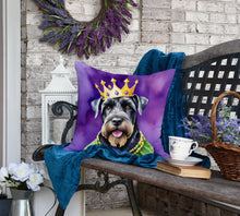 Load image into Gallery viewer, Giant Schnauzer King of Mardi Gras Throw Pillow