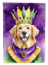 Load image into Gallery viewer, Golden Retriever King of Mardi Gras Garden Flag - Vibrant Dog-Themed Yard Decor by Caroline's Treasures