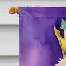 Load image into Gallery viewer, Goldendoodle King of Mardi Gras House Flag