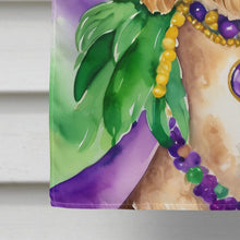 Load image into Gallery viewer, Goldendoodle King of Mardi Gras House Flag