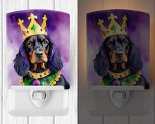 Load image into Gallery viewer, Gordon Setter King of Mardi Gras Ceramic Night Light