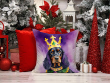 Load image into Gallery viewer, Gordon Setter King of Mardi Gras Throw Pillow