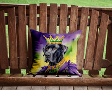 Load image into Gallery viewer, Great Dane King of Mardi Gras Throw Pillow - 14x14 Decorative Pillow – Art for Your Home &amp; Patio