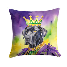 Load image into Gallery viewer, Great Dane King of Mardi Gras Throw Pillow