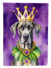 Load image into Gallery viewer, Great Dane King of Mardi Gras House Flag