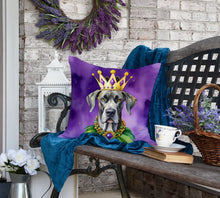 Load image into Gallery viewer, Great Dane King of Mardi Gras Throw Pillow