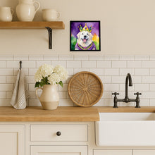 Load image into Gallery viewer, Great Pyrenees King of Mardi Gras Framed Metal Print