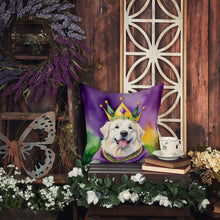 Load image into Gallery viewer, Great Pyrenees King of Mardi Gras Throw Pillow