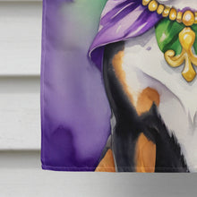 Load image into Gallery viewer, Greater Swiss Mountain Dog King of Mardi Gras House Flag
