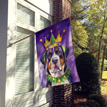 Load image into Gallery viewer, Greater Swiss Mountain Dog King of Mardi Gras House Flag