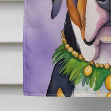 Load image into Gallery viewer, Greater Swiss Mountain Dog King of Mardi Gras House Flag