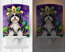Load image into Gallery viewer, Havanese King of Mardi Gras Ceramic Night Light