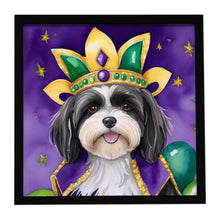 Load image into Gallery viewer, Havanese King of Mardi Gras Framed Metal Print