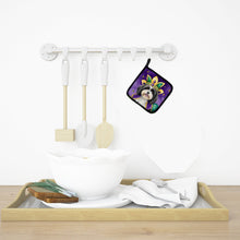 Load image into Gallery viewer, Havanese King of Mardi Gras Pot Holders - Set of 2 Decorative Kitchen Helpers | Made in the USA